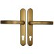 KRONOS 2000 Security backplate set handle/handle 8/92 aluminium bronze tone F4