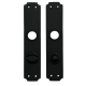KURZEME set of backplates WC 78mm, 240x48x2mm, 8mm, black steel