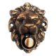 Doorbell button LION, aged brass