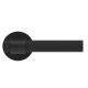 LINEA COLORS handle set with round roses RC05M BAC, aluminium RAL9005 black