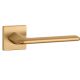 LILA handle/rose set BAC, square rose, 7mm, gold-tone matt