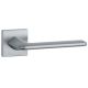 LILA handle/rose set BAC, square rose, 7mm, chrome-plated satin