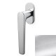 Window handle LUGANO K258B, chrome-plated, satin (CO)