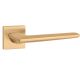 LUNARIA handle/rose set BAC, square rose, 7mm, gold-tone matt