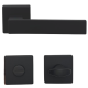 MIAMI handle set with roses WC, matt black