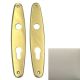 8027 Door backplate PZ/72 mm, matt nickel