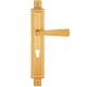 OPERA handle set with backplates PZ/92mm, polished brass
