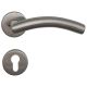 Peking II handle set with roses PZ, stainless steel matt