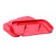 Replacement top plates for GfS Exit Cover Type K, centre fastening, red, 6 pc.