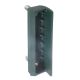 Garden gate keep for rectangular profiles 40 mm, green RAL 6005
