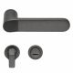 QUID ZINCRAL handles with round WC roses, satin anthracite