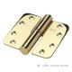 Butt hinge RDBB807 89x89 mm, brass-plated, RIGHT