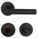 Handle/roses set RIVA-108 WC Class 4, aluminium F14 black