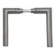 Pair of door handles IN.00.031 without roses, stainless steel