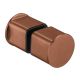 Double-sided door knob for glass doors IN.75.042, satin st. steel, PVD copper tone