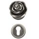 ROSE door knob set. PZ, aged iron