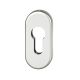 1757 PZ key rose for framed doors, natural aluminium tone F1