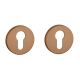 APRILE R PZ round roses Ø 52mm, thickness 7mm, copper-tone PVD matt