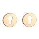 APRILE R PZ round roses Ø 52mm, thickness 7mm, gold-tone polished