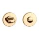 APRILE R WC turn 4x4/6/8mm, with round roses Ø 52mm, thickness 7mm, gold-tone polished