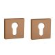APRILE Q PZ square rose 53 x 53mm, thickness 7mm, copper-tone PVD matt