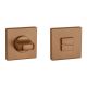 APRILE Q WC turn 4x4/6/8mm, with square rose 53 x 53mm, thickness 7mm, copper-tone PVD matt