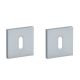 APRILE Q BB square rose 5mm, chrome-plated, satin