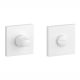 APRILE Q WC turn 4x4/6/8mm, with square rose 53 x 53mm, thickness 7mm, matt white