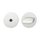 Pair of key roses WC with knob, without indicator, aluminium anodized F1