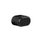 B7 Oval-shaped cylinder knob, black RAL9005