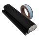 Aknatihend Schlegel QL-3012, must RAL9005 (rull 200 m)
