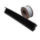 Glass weather seal ACA 4008, black (roll 50 m)
