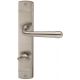 SCARLET-LS handle set with backplates WC, stainless steel look