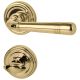SCARLET-R handle set with roses WC BK3, brass polished