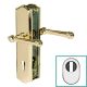 SICURA MOUNT security backplates with cylinder shield, hanld/hndle, PZ92 ZA, brass PVD golden