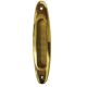 Sliding door handle, polished brass