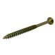 Countersunk screw, 4x80 mm, yellow zinc plated