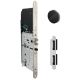 SKY SYSTEM electronic mortise lock for fire-proof panic doors, PZ/72mm, stainless steel, LEFT