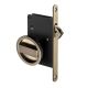 Lock for sliding doors 20.937 with WC knob, bronze tone (LB)