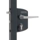 Gate lock for rectangular profiles 40-60mm, anthracite RAL 7016