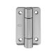 SM.005.B Hinge without spring for medium use, visible holes, 90x52 mm, stainless steel satin