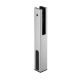 SM.070 Square base for panel 13 mm, adjustable height 120-150 mm, stainless steel satin
