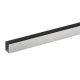 SM.101 U-shape profile for 13 mm panels, 20x15.5 mm, length 3050 mm, stainless steel satin