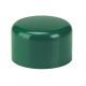Round post cap 51mm, green RAL 6005