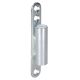 Middle part for glass door hinge, screw-on, polished stainless steel tone