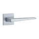 ST EDA BAC handle set with square roses, chrome-plated satin