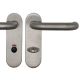 Door handle set TARGA/K-103 with short backplates WC 8/78, stainless steel