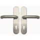 Fire safety door handle set TARGA/L-103 PZ 9/92, stainless steel
