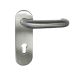 Fire safety door handle (outer) TARGA/K-103 FS with short backplate PZ 9/72, stainless steel