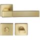 THAIS handle set with roses 088 WC 233NT, brass satin/polished